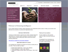 Tablet Screenshot of partneringintelligence.com